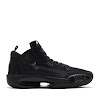 air jordan xxxiv pf black/black-dk smoke grey-electric green