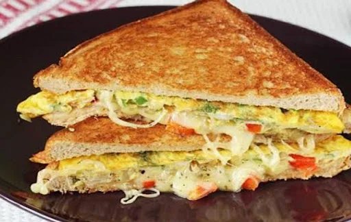 Veg Omelet Grilled Sandwich