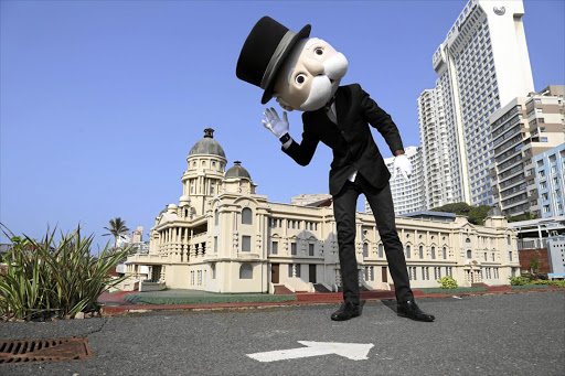 ON A ROLL: Mr Monopoly on a visit to Minitown in Durban