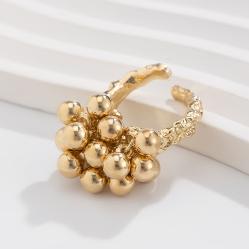 Title 9, Irregular Hollow-out Cord Braiding Ring Alloy O...