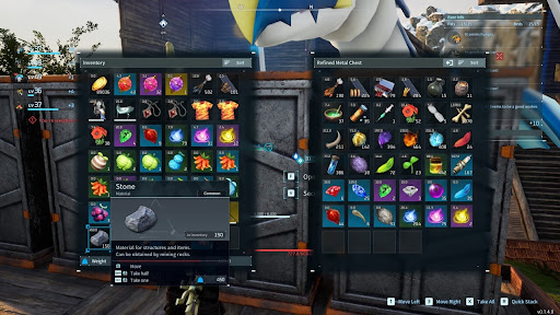 Store materials in a Chest