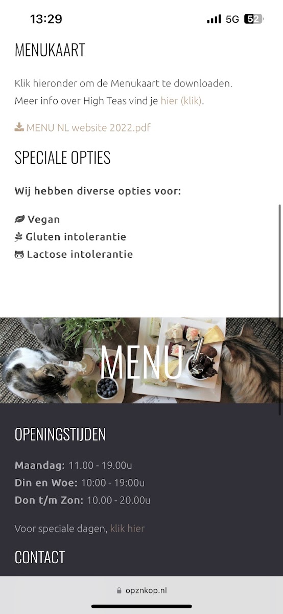 Gluten-Free at Kattencafé Op z'n Kop