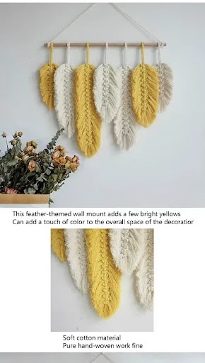 Title 2, Lace woven geometric tapestry Elevate your home...