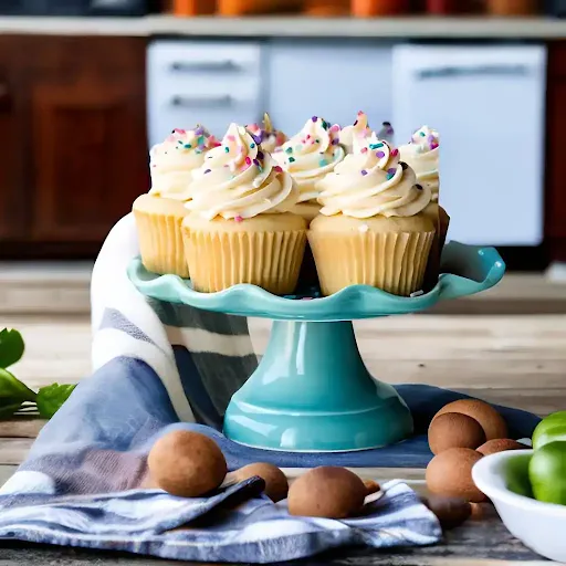 Eggless Vanilla Cupcake [2 Pieces]