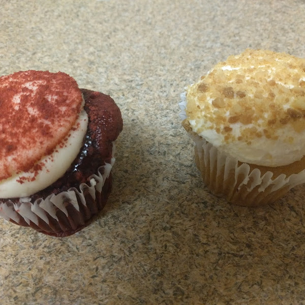 Red Velvet (left) Banana Creme (right)