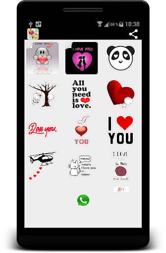 Love Sticker Chat Emotions NEW