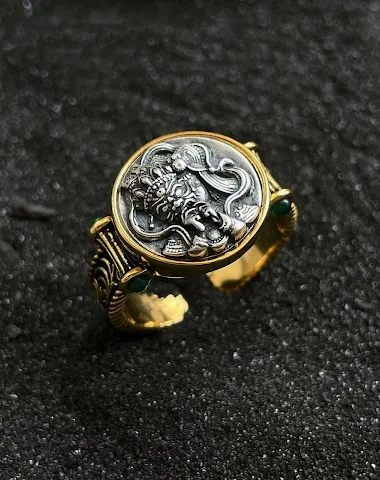Zakiram Tang Gras Patroon Ring Dame - 2