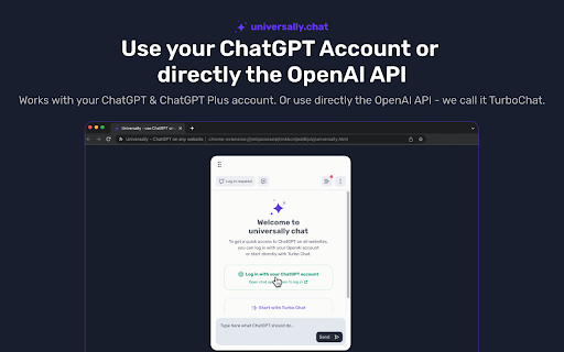 universally.chat - ChatGPT on any website