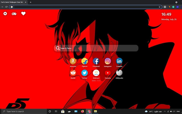 Persona 5 Wallpaper New Tab Theme [Install]