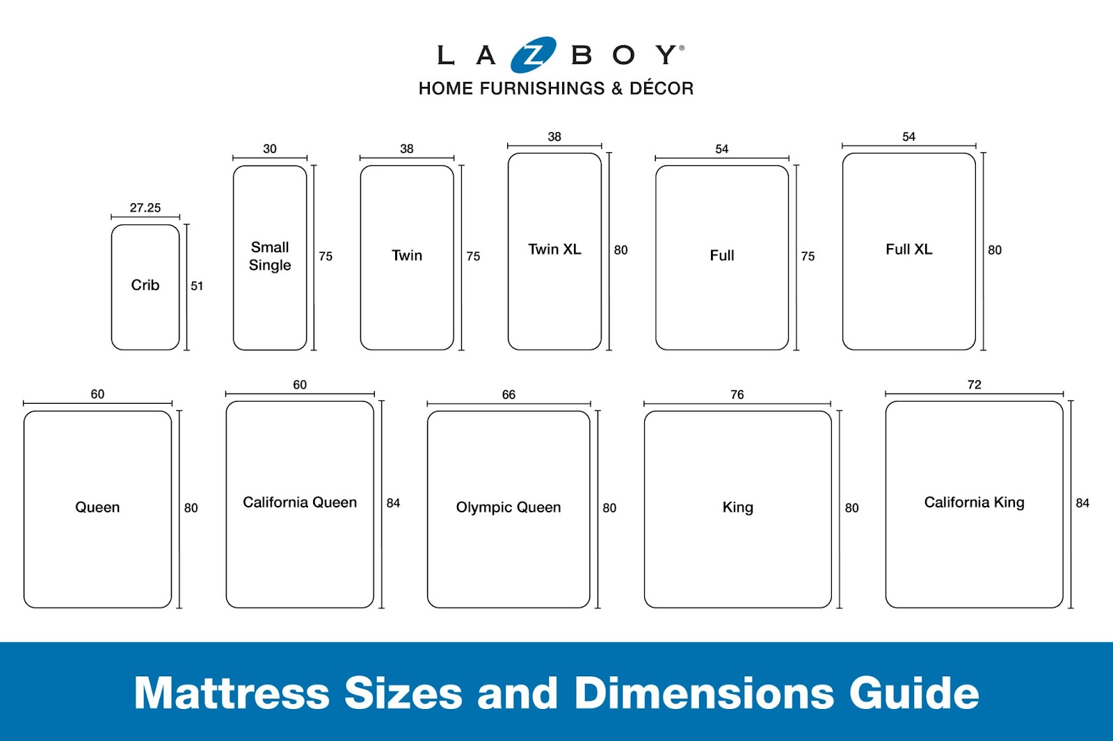 Mattress Sizes & Dimensions