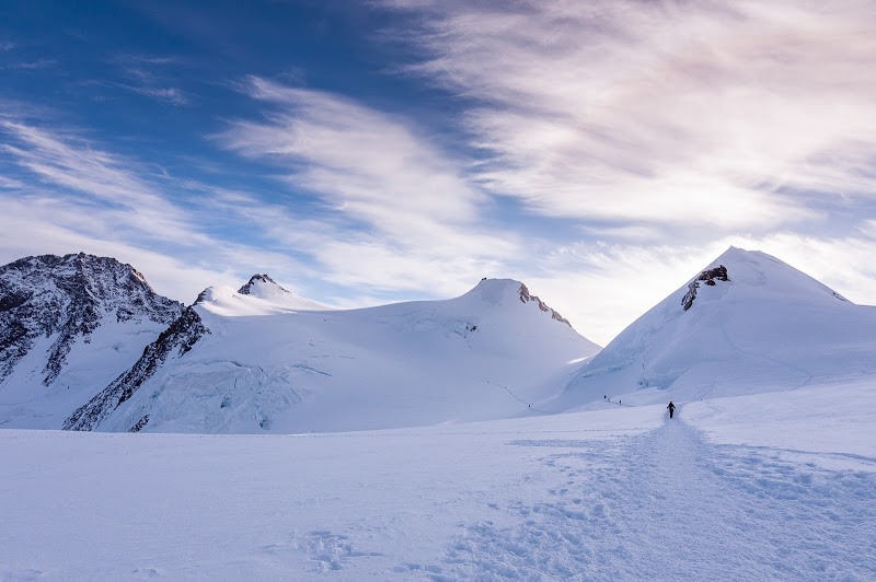 Alba sul Monte Rosa di valentinography