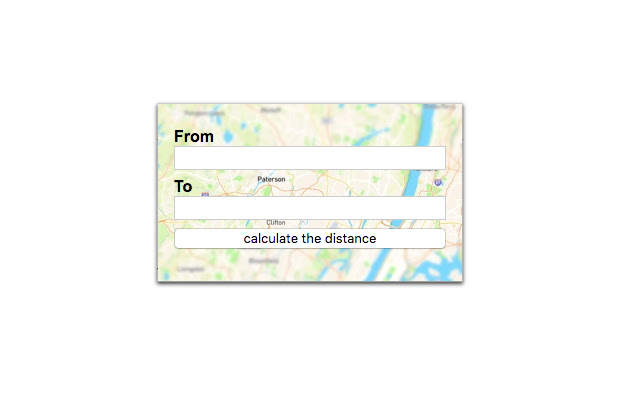 Driving distance calculator