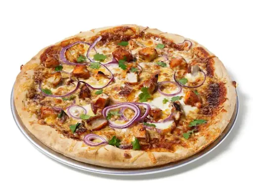 Onion, Jalapeno And Chicken BBQ Pizza [7 Inches]