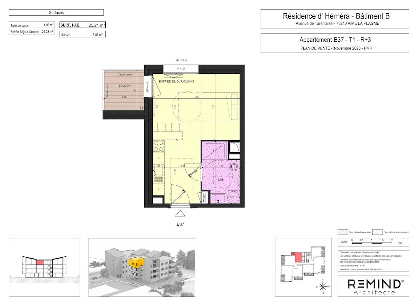 Vente appartement 1 pièce 26 m² à La Plagne (73210), 139 500 €