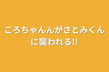 ころちゃんんがさとみくんに襲われる!!