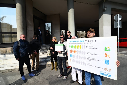 Protest stanovnika Limana zbog izgradnje objekata na zelenoj površini kraj novosadskog Štranda