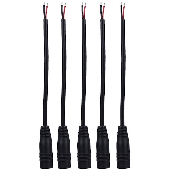 Dây Nguồn Dc Jack Đực / Cái 5.5X2.1Mm [Set 10 Cái]