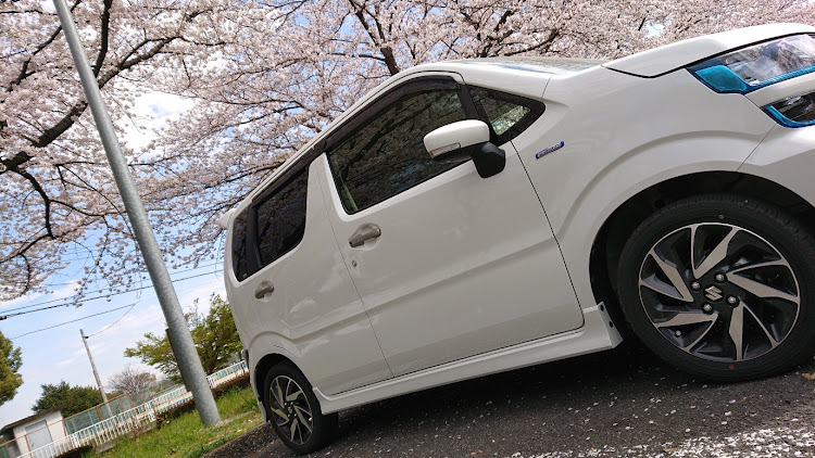 ワゴンRの桜とコラボ🌸・桜と愛車に関するカスタム事例の投稿画像4枚目