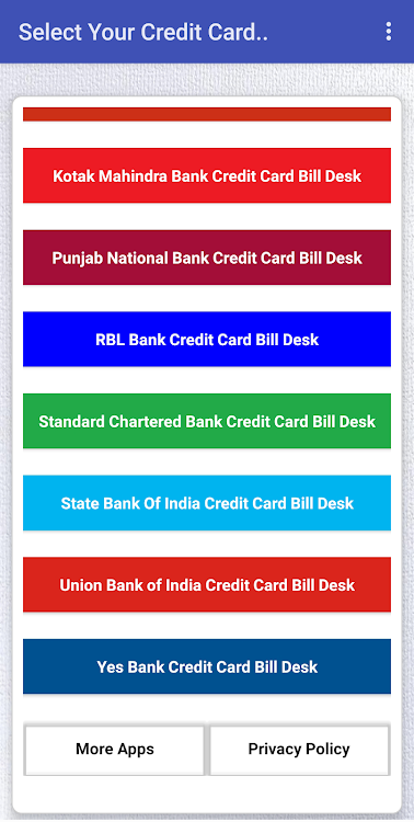 Credit Card Bill Pay Info Android Uygulamalar Appagg