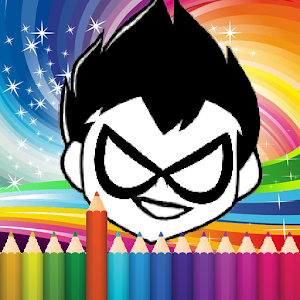 coloring book for Teen Titans  Icon