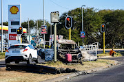 Burnt-out cars in Phoenix following violence that engulfed the community on July 15 in Durban, KwaZulu-Natal. 