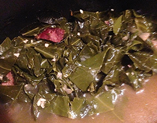 Mighty fine collards, recipe courtesy of Homestead Creamery