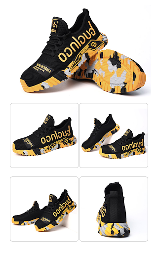 Title 12, Indestructible Steel Toe Work Shoes For Men, Le...