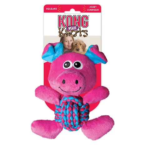 KONG Weave Knots Pig medium, RK21E, 3st