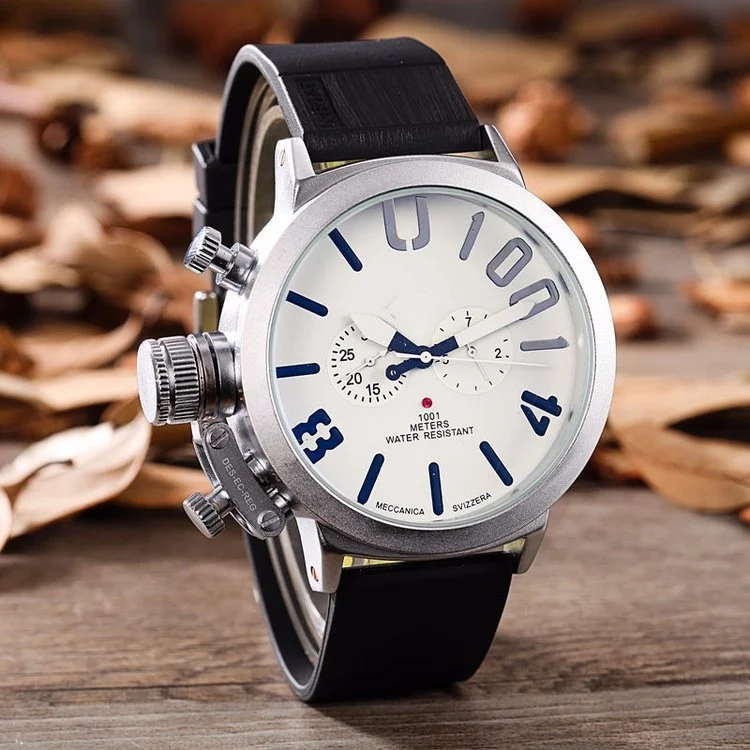 Heren horloge met automatisch uurwerk, 5-wijzer model, WISH export, trendy design, perfect voor de moderne man.
