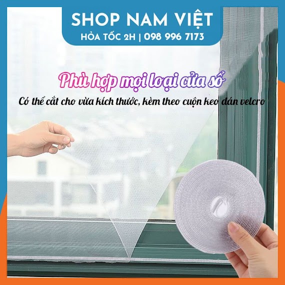 Lưới Chống Muỗi Vải Mỏng, Rèm Chống Côn Trùng Tự Lắp