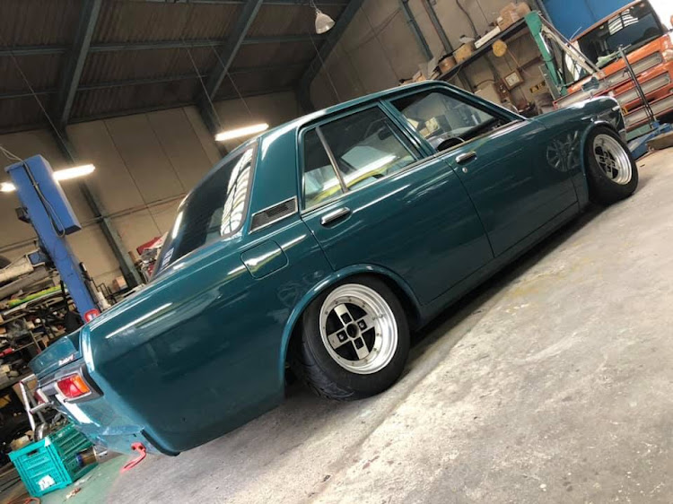 ブルーバードのブルーバード・510・13インチ昭和感で最高に関するカスタム事例の投稿画像2枚目