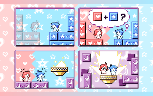 Heart Star Game - Solve Puzzles with Dual-Character Mechanics!