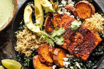 Sheet Pan Chipotle Salmon with Cilantro Lime Special Sauce