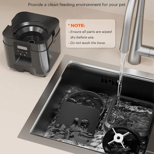 New 2L Pet Feeder Cat Dog Smart Food Dispenser Regular Quantitative Feeding With Audio Recording Feeding Bowls Pet Suppl