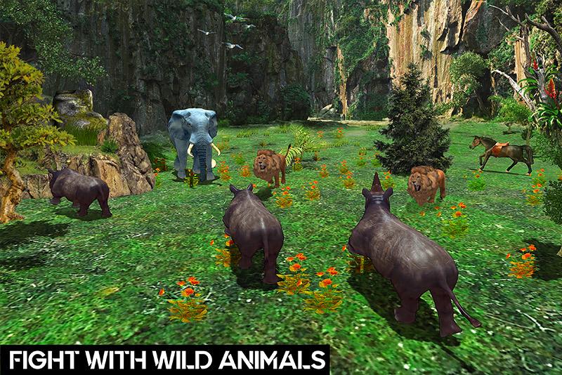 Скриншот Семейный симулятор дикого носорога