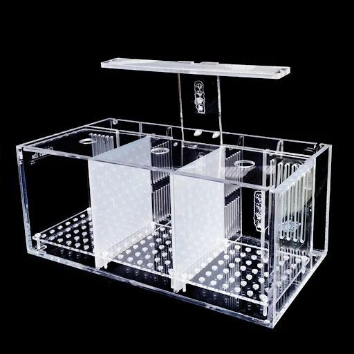 Betta Fish Tank Acrylic Garden Office Fish Breeding Box Fish Basket Aquarium