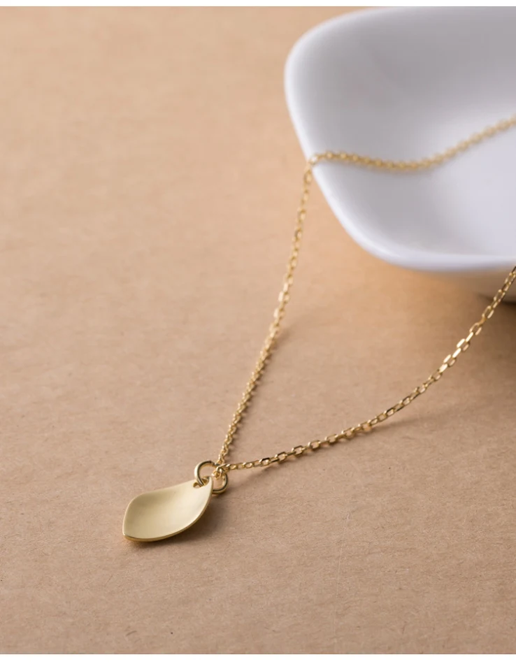 Diamond Curved Pendant Necklace