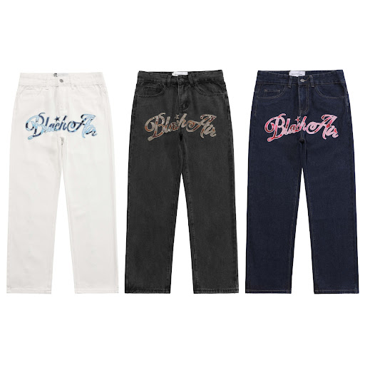 Title 5, Womens Washed Vintage Loose Straight Trousers ...