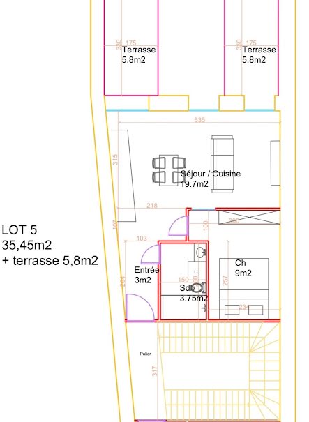 Vente appartement 2 pièces 35 m² à Clermont-l'herault (34800), 108 250 €