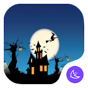 Scary Halloween pumpkin night free theme  Icon