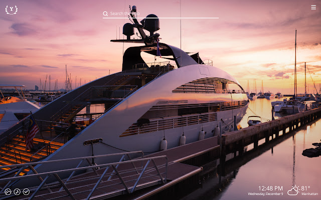 Yachts HD Wallpaper New Tab Theme