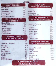 Sanjay Tea menu 1