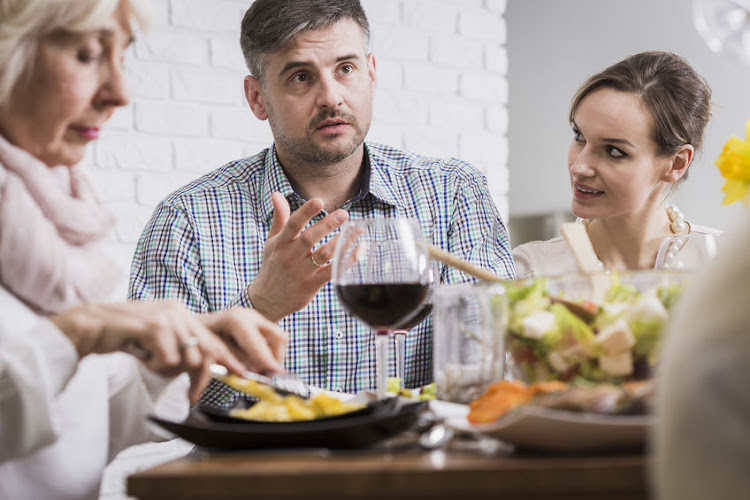 A jolly family dinner can quickly turn tense when politics comes up.