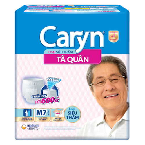 Tã-bỉm quần siêu thấm Caryn M7 (7 Miếng)