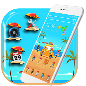 Download summer vacations 2D Theme For PC Windows and Mac