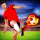 Russian Soccer Player in Action icon