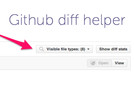 Github diff helper chrome extension