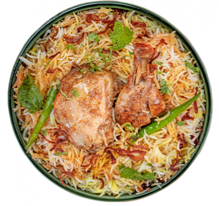 Gongura Chickenbiryani (Serves 1)