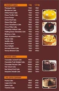 Avalon Bakers menu 1