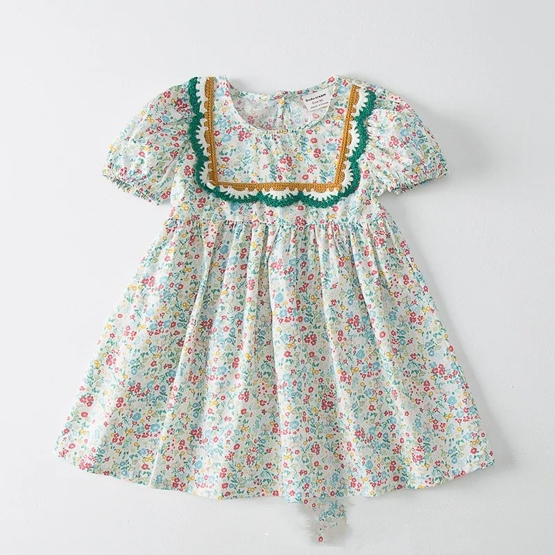 Title 2, Robe Fleurie dÉté pour Fille Col Carré Broderi...